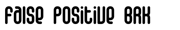 False Positive BRK font