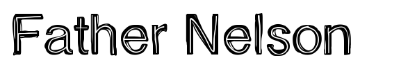Father Nelson font preview