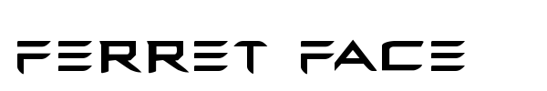 Ferret Face font preview
