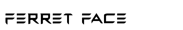 Ferret Face font preview
