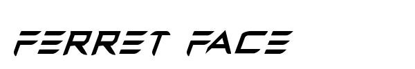 Ferret Face font preview