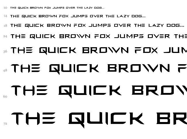 Ferret Face font waterfall