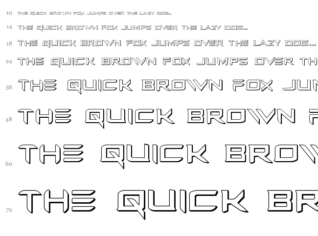 Ferret Face font waterfall