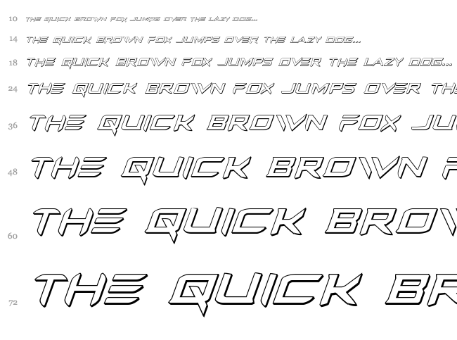 Ferret Face font waterfall