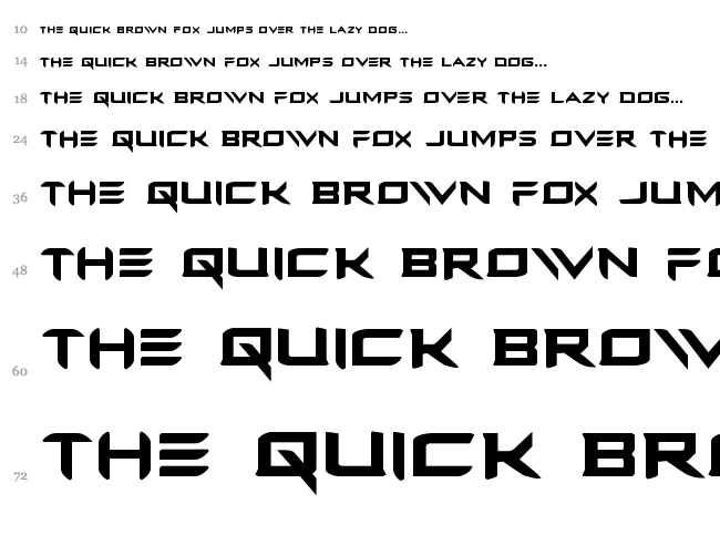 Ferret Face font waterfall
