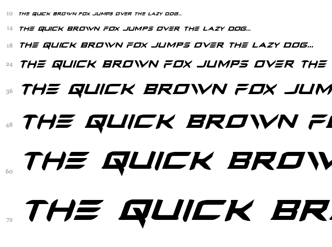 Ferret Face font waterfall