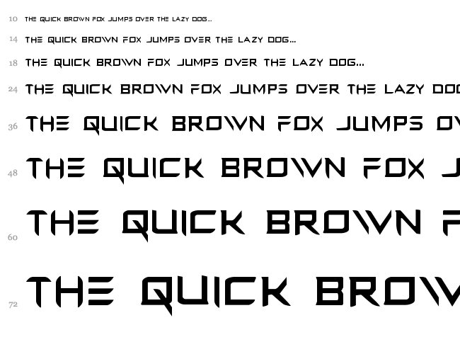 Ferret Face font waterfall