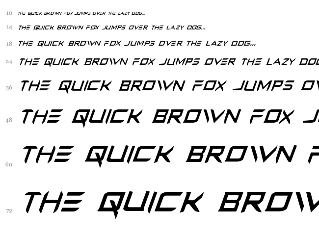 Ferret Face font waterfall