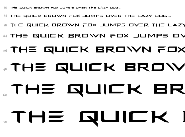 Ferret Face font waterfall