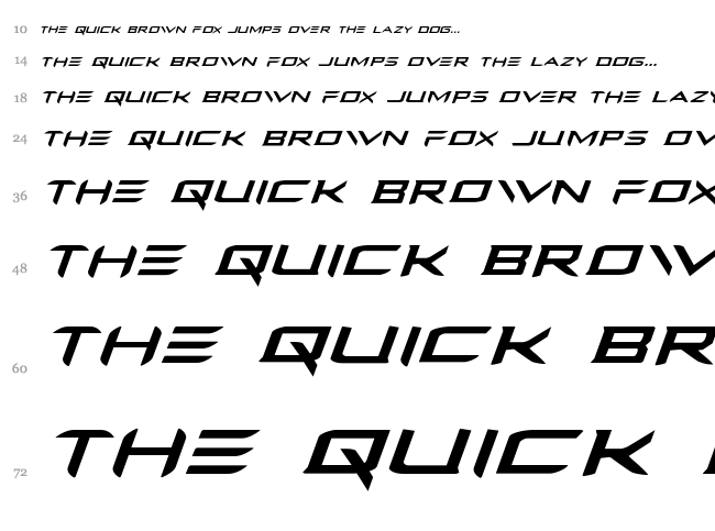 Ferret Face font waterfall