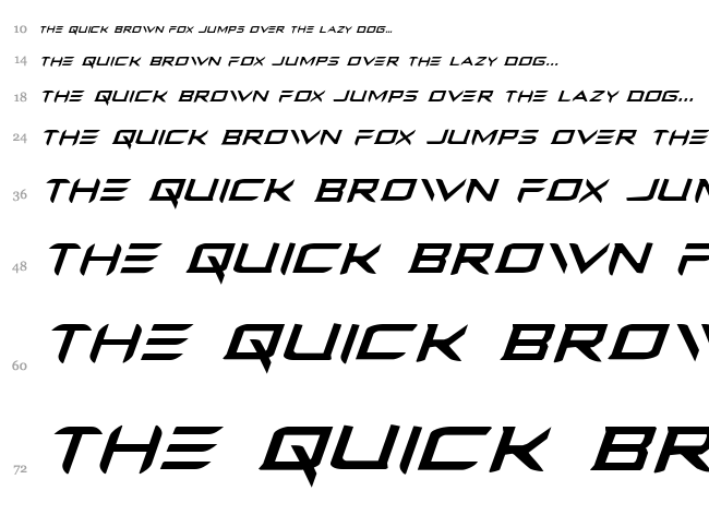 Ferret Face font waterfall