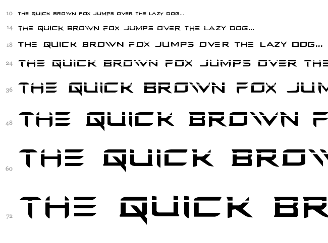 Ferret Face font waterfall