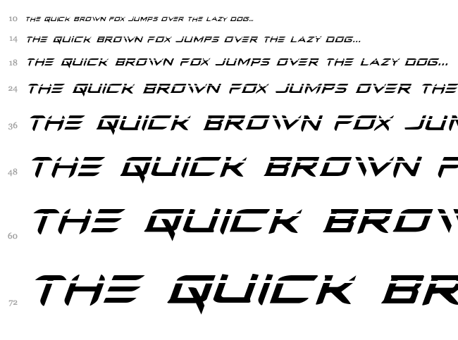 Ferret Face font waterfall
