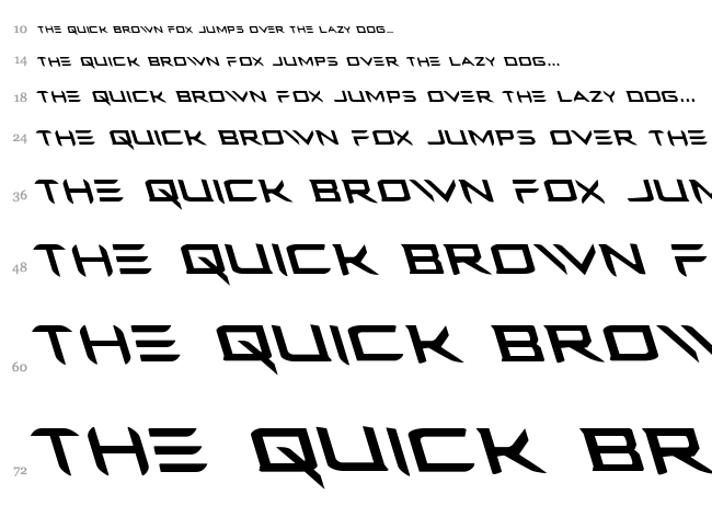 Ferret Face font waterfall