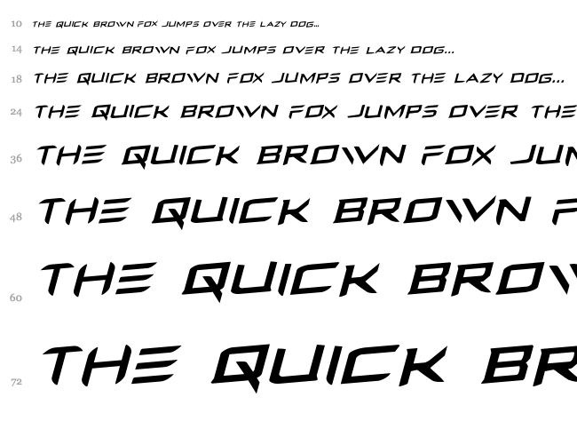 Ferret Face font waterfall
