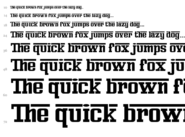 Ferro Rosso font waterfall