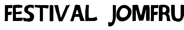 Festival Jomfruer font
