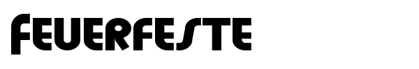 Feuerfeste font preview
