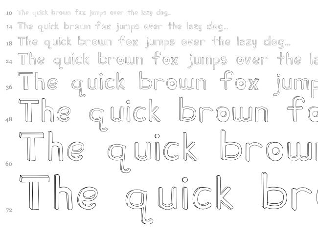 Fh Ugly font waterfall