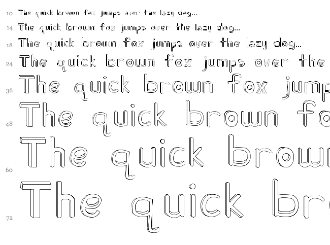 Fh Ugly font waterfall