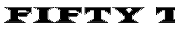 Fifty Two Letters font
