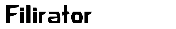 Filirator font