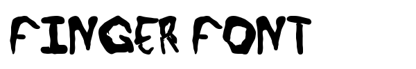 Finger font font