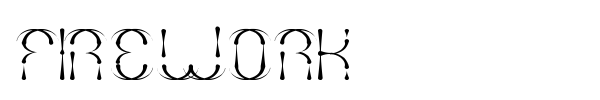 Firework font