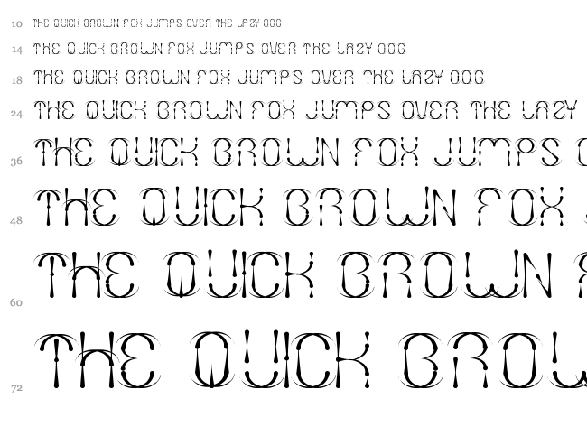 Firework font waterfall