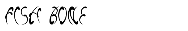 Fish Bone font