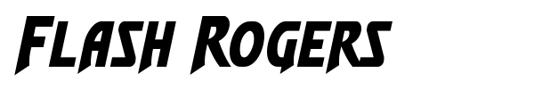 Flash Rogers font preview