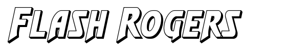Flash Rogers font preview