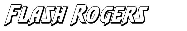 Flash Rogers font preview