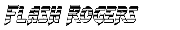 Flash Rogers font preview