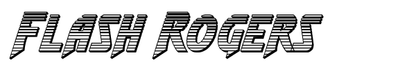 Flash Rogers font preview