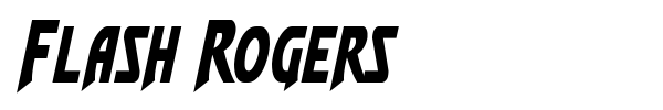Flash Rogers font preview