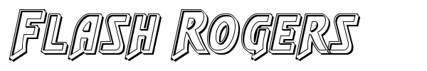 Flash Rogers font preview