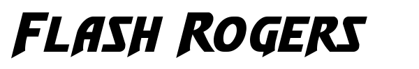Flash Rogers font preview