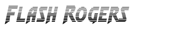 Flash Rogers font preview