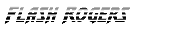 Flash Rogers font preview
