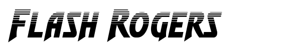 Flash Rogers font preview