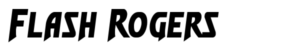Flash Rogers font preview