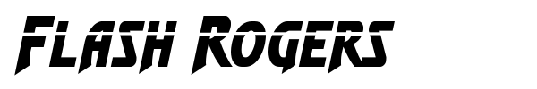Flash Rogers font preview