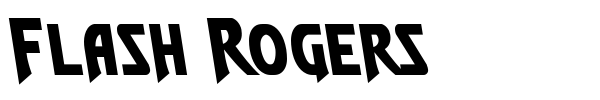 Flash Rogers font preview
