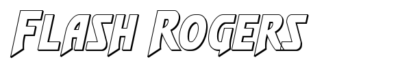 Flash Rogers font preview