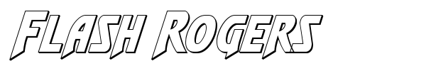 Flash Rogers font preview