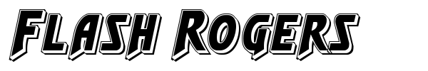 Flash Rogers font preview
