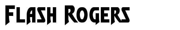 Flash Rogers font preview