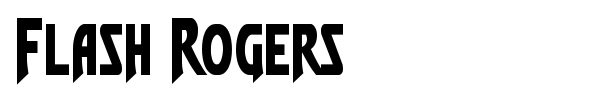 Flash Rogers font preview