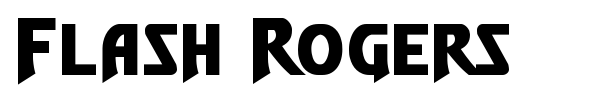 Flash Rogers font preview